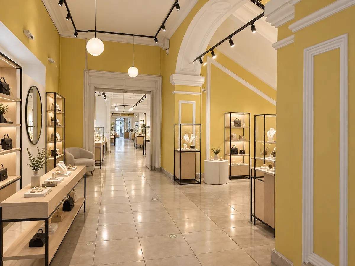 Entrance gallery — after, budget