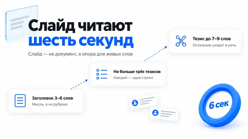 Слайд «Слайд читают шесть секунд»