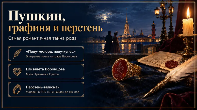 Слайд экскурсии о Пушкине и перстне