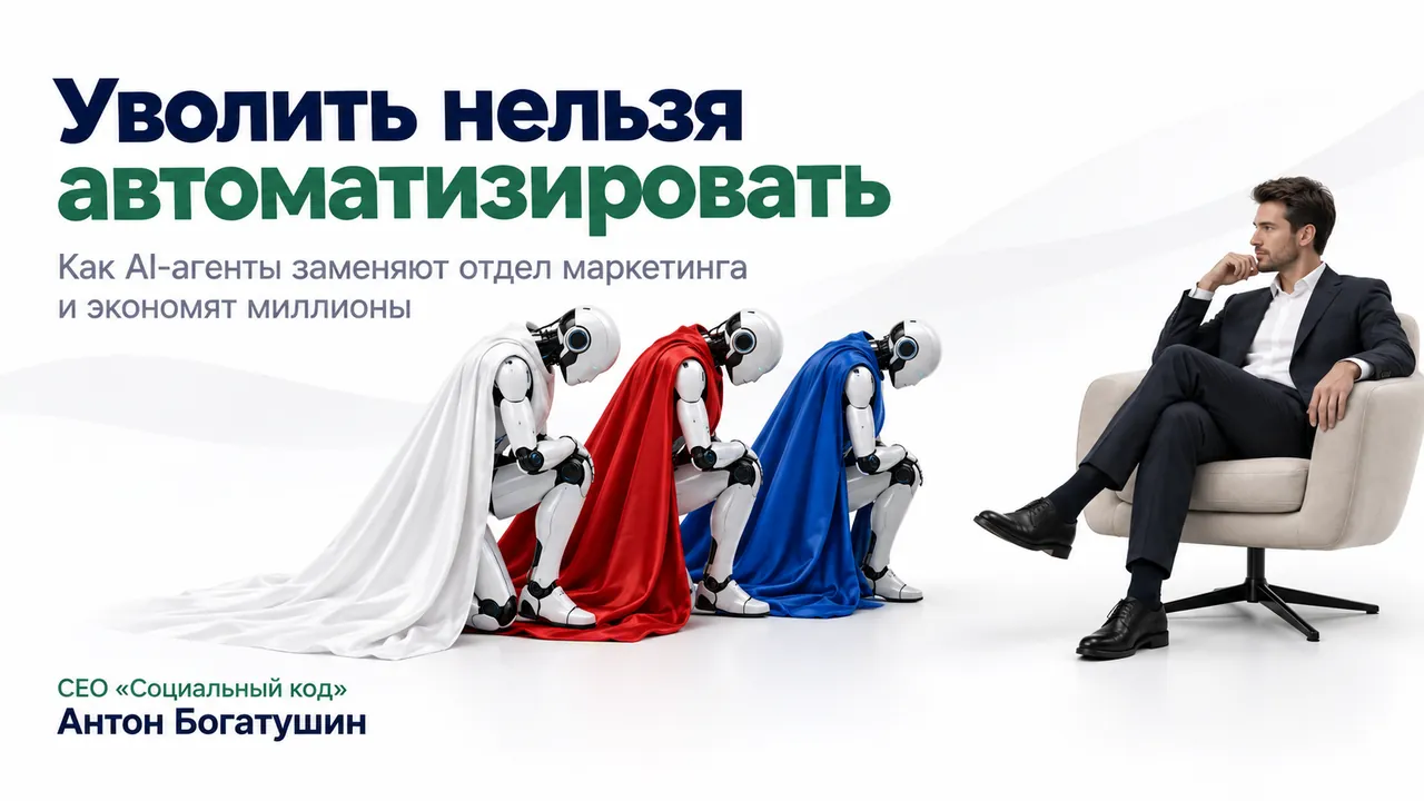 Титульный слайд «Уволить нельзя автоматизировать»